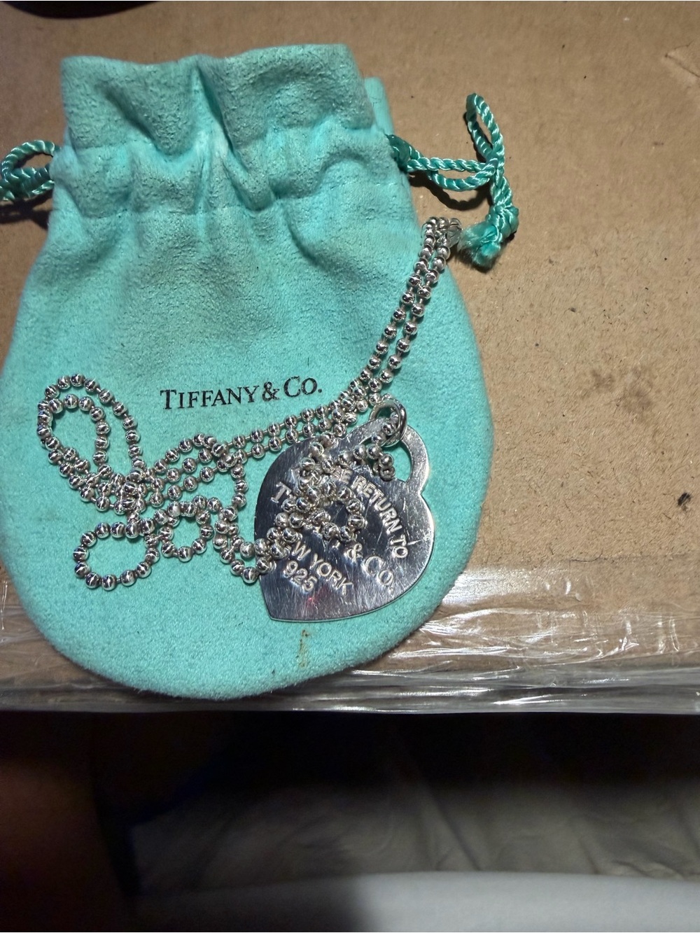 Tiffany heart pendant necklace
